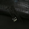 black alligator leather watch strap