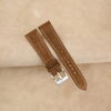 Cigarette Brown Suede Leather Watch Strap