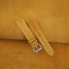 Yellowish Suede Leather Watch Strap