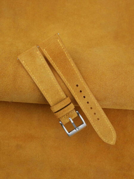 Whiskey Suede Leather Watch Strap
