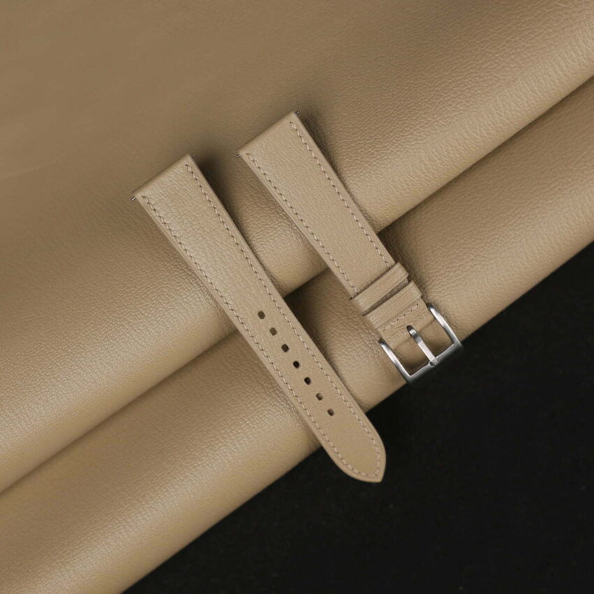 Sand Alran Chevre Leather Watch Strap | Handdn - Bespoke Watchstraps
