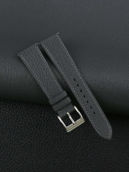 Dark Grey Alran Chevre Leather Watch Strap