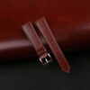 Brown Shell Cordovan Leather Watch Strap