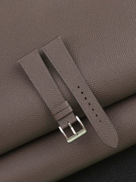 Graphite Grey Epsom Leather Watch Strap