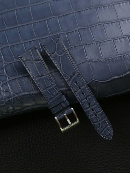 Jean Blue Alligator Leather Watch Strap