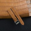 Light Brown Alligator Leather Watch Strap