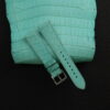 Turquoise Alligator Leather Watch Strap