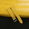 Yellow Alligator Leather Watch Strap