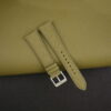 Olive Saffiano Leather Watch Strap