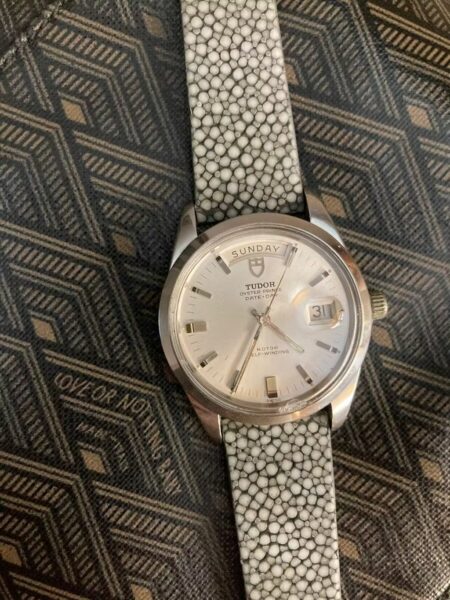 Vintage Moss Stingray Leather Watch Strap