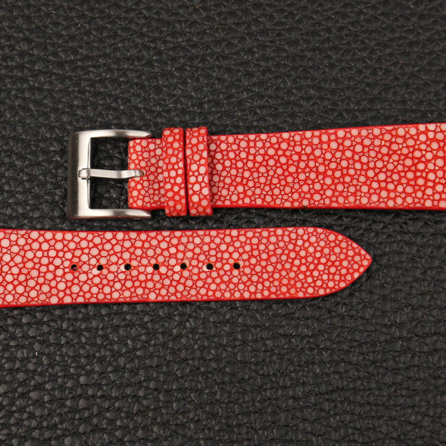 red stingray leather watch strap
