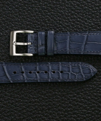 Jean Blue alligator leather watch strap