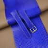 Electric Blue Snake Sea Leather Watch Strap