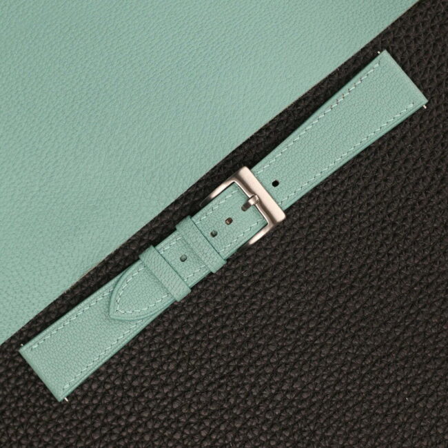 Turquoise Alran Chevre Leather Watch Strap