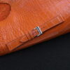 Orange Alligator leather watch strap