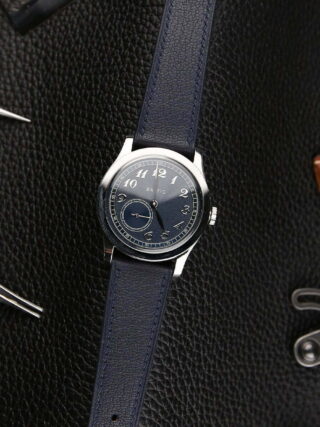 Handdn Black Vachetta Veg Leather Strap for Panerai Watch