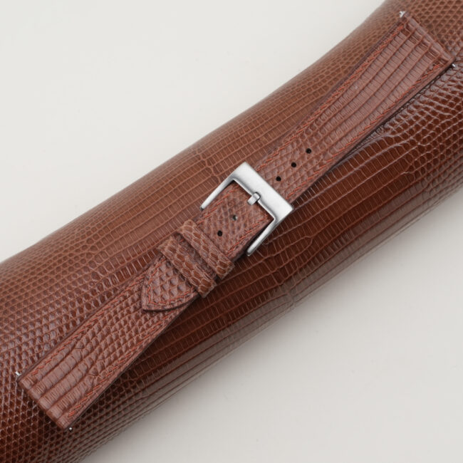 Chocolate Lizard Leather Watch Strap