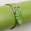 Light Green Lizard Leather Watch Strap