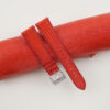 Red Orange Lizard Leather Watch Strap