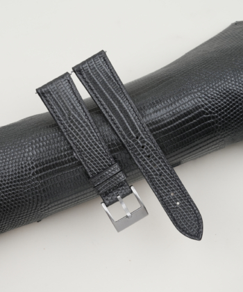 Zirconium Lizard Leather Watch Strap