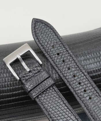 Zirconium Lizard Leather Watch Strap