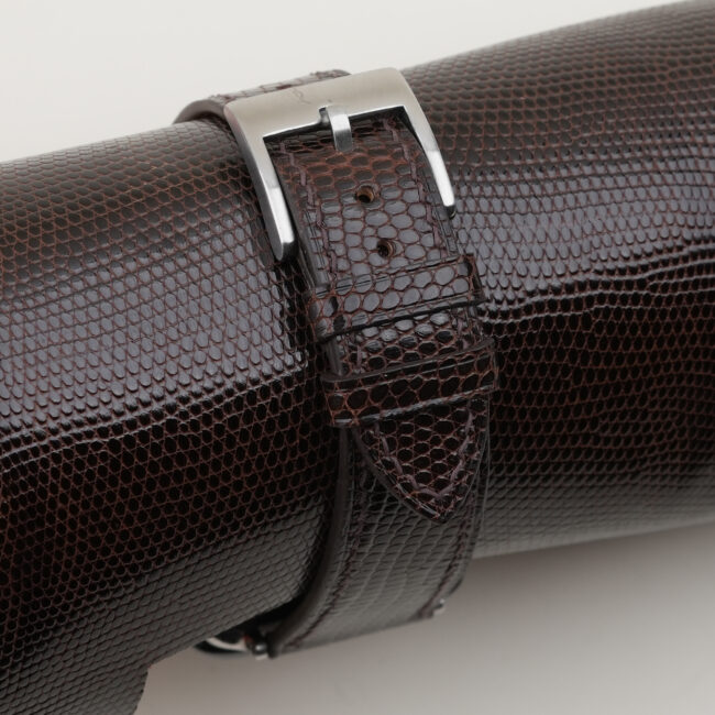 Dark Brown Lizard Leather Watch Strap