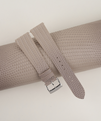 Vintage Light Grey Lizard Leather Watch Strap