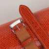 Orange Lizard Leather Watch Strap