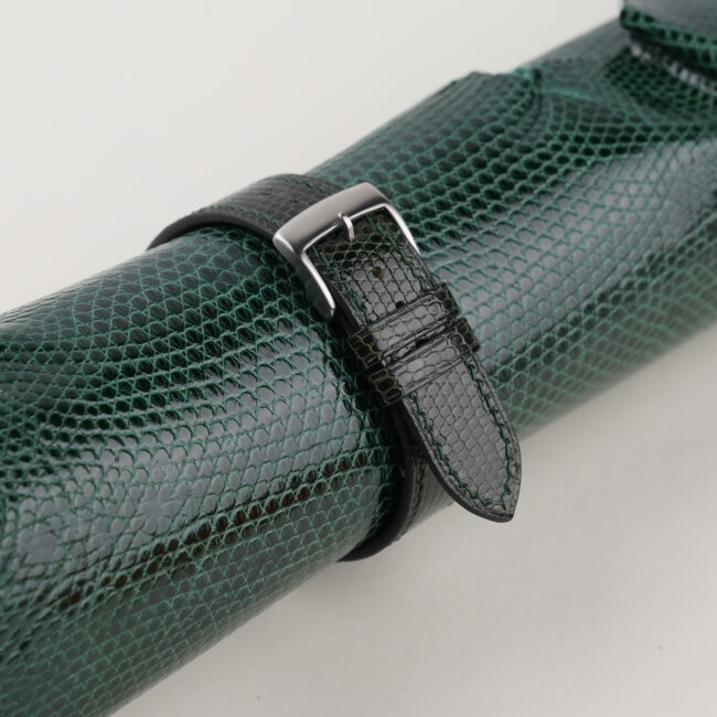 Dark Green Lizard Leather Watch Strap