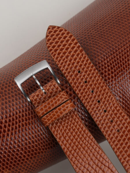Vintage Brown Lizard Leather Watch Strap