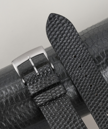 Vintage Zirconium Lizard Leather Watch Strap