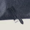 Black Ostrich leather Watch Strap