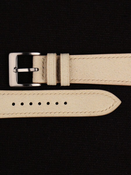 Black Maya Vegetable Tanned Calfskin Leather Watch Strap | Handdn ...