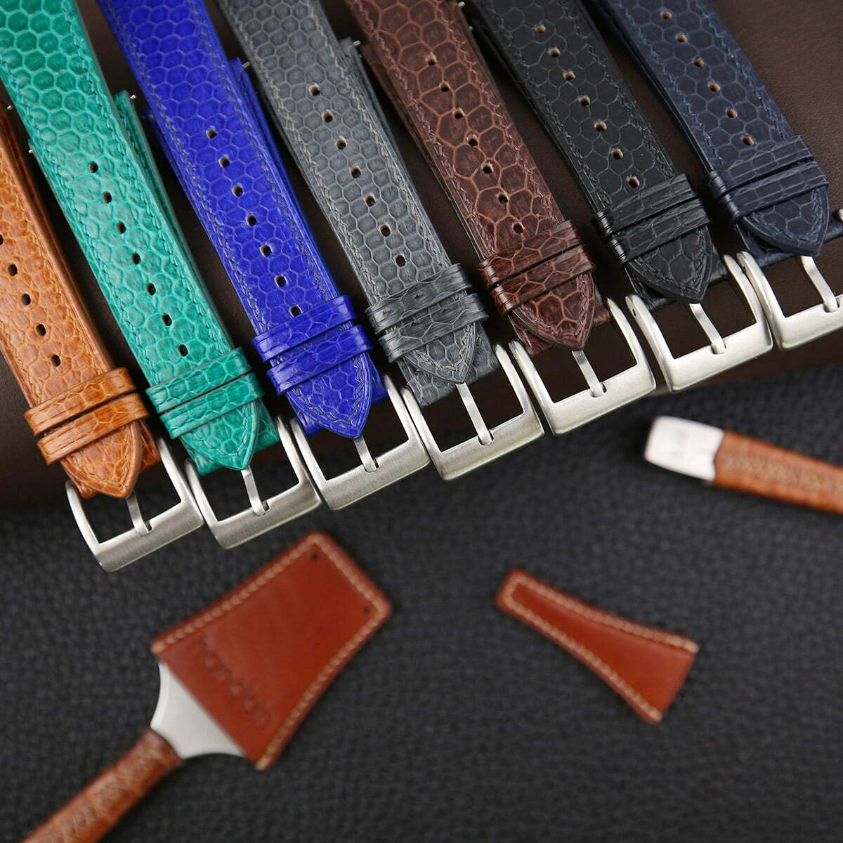 Snake Sea Leather Watch Straps