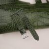 Vintage Green Alligator Round Scales Leather Watch Strap