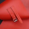 Box Calf Red Leather Watch Strap