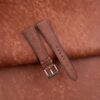 Brown Maya Vegetable Tanned Calfskin Leather Watch Strap