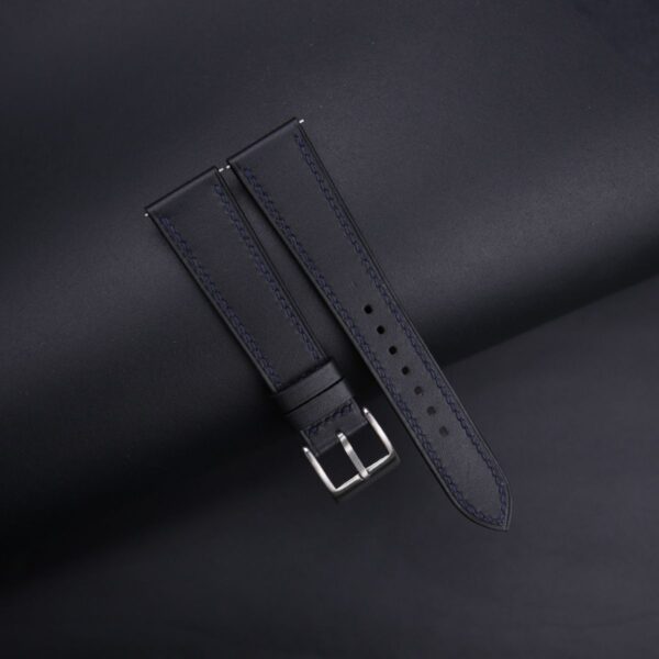 Box Calf Burgundy Leather Watch Strap 