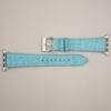 Turquoise Alligator Leather Apple Watch Band