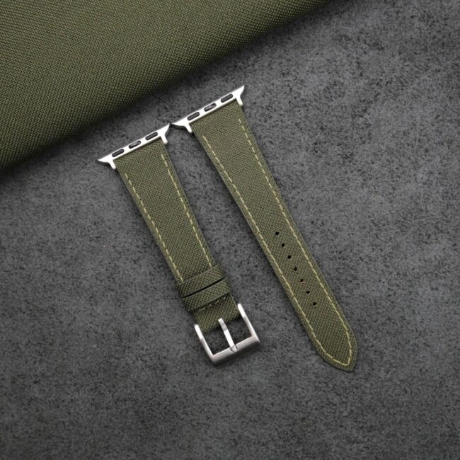 Olive Canvas Apple Watch Band