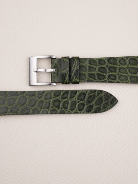 vintage green alligator watch strap