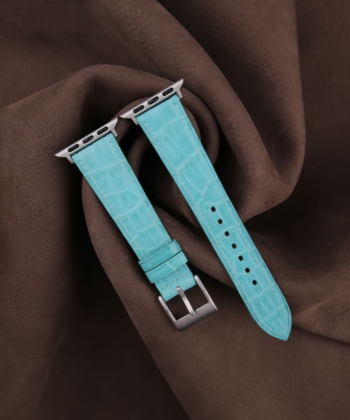 Turquoise Alligator Leather Apple Watch Band