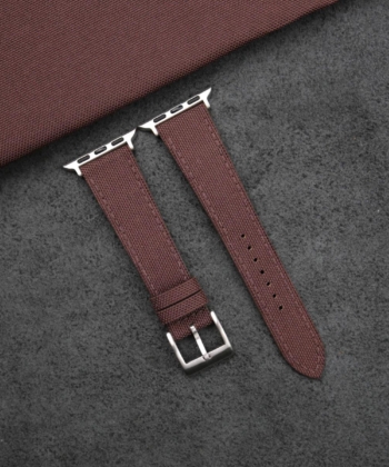 Dark Brown Canvas Apple Watch Band