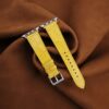 Yellow Alligator Leather Apple Watch Band