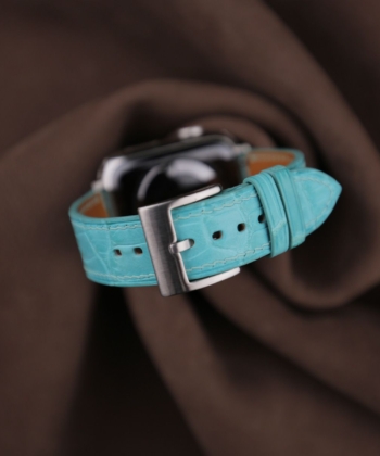 Turquoise Alligator Leather Apple Watch Band