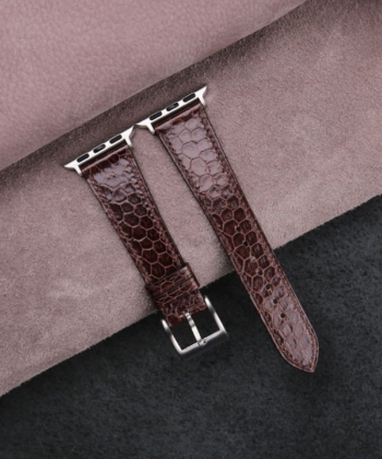 Dark Brown Snake Sea Leather Apple Watch Band