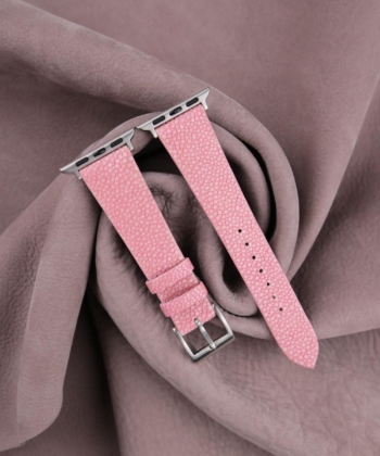 Light Pink Stingray Leather Apple Watch Band