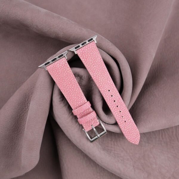 Light Pink Stingray Leather Apple Watch Band