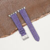 Purple Stingray Leather Apple Watch Band