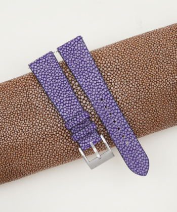 Vintage Light Violet Stingray Leather Watch Strap